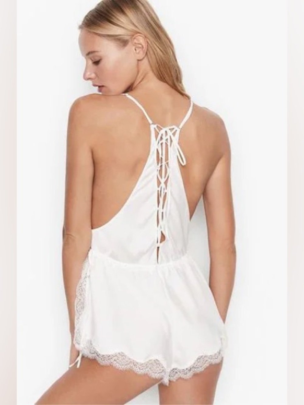 Victoria's Secret Lace Satin Romper